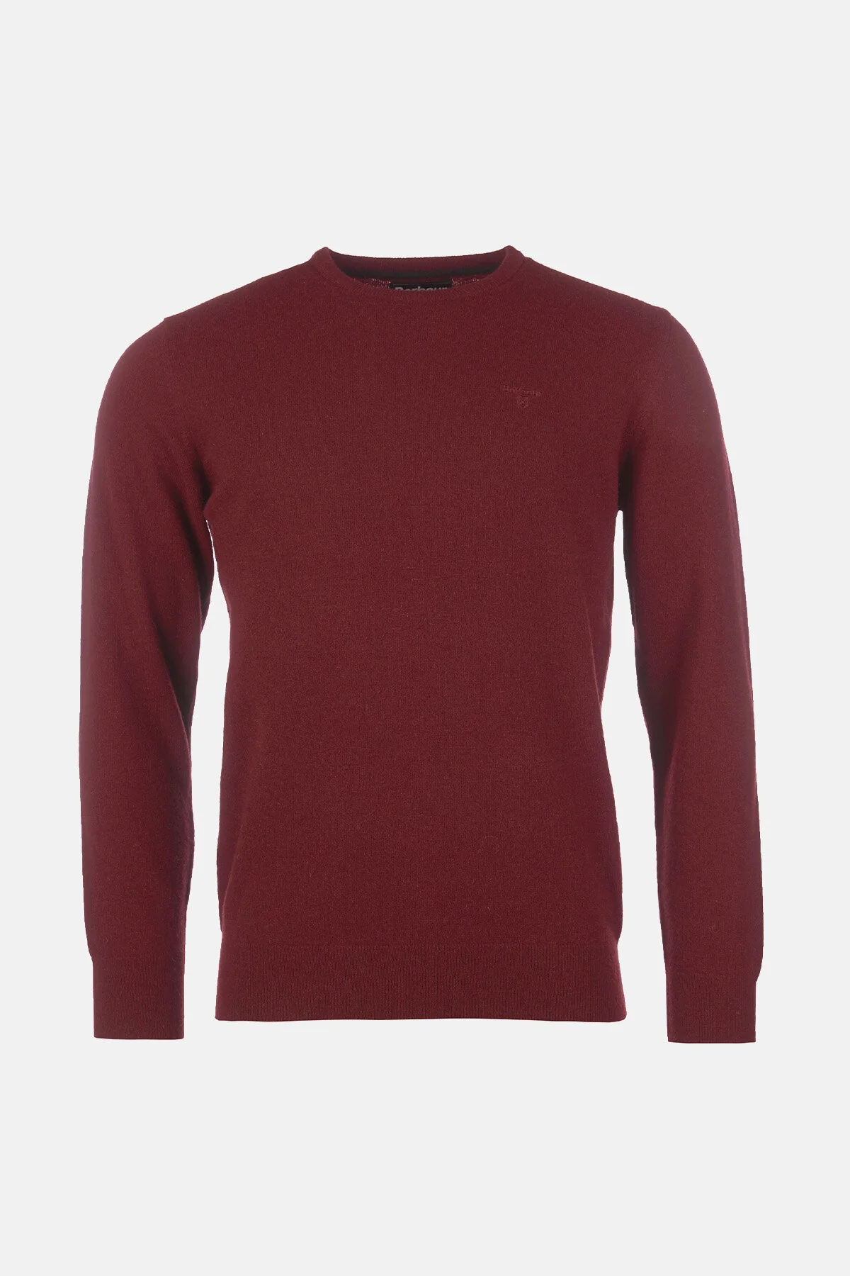 Crew Neck Wool Sweater - RUBY
