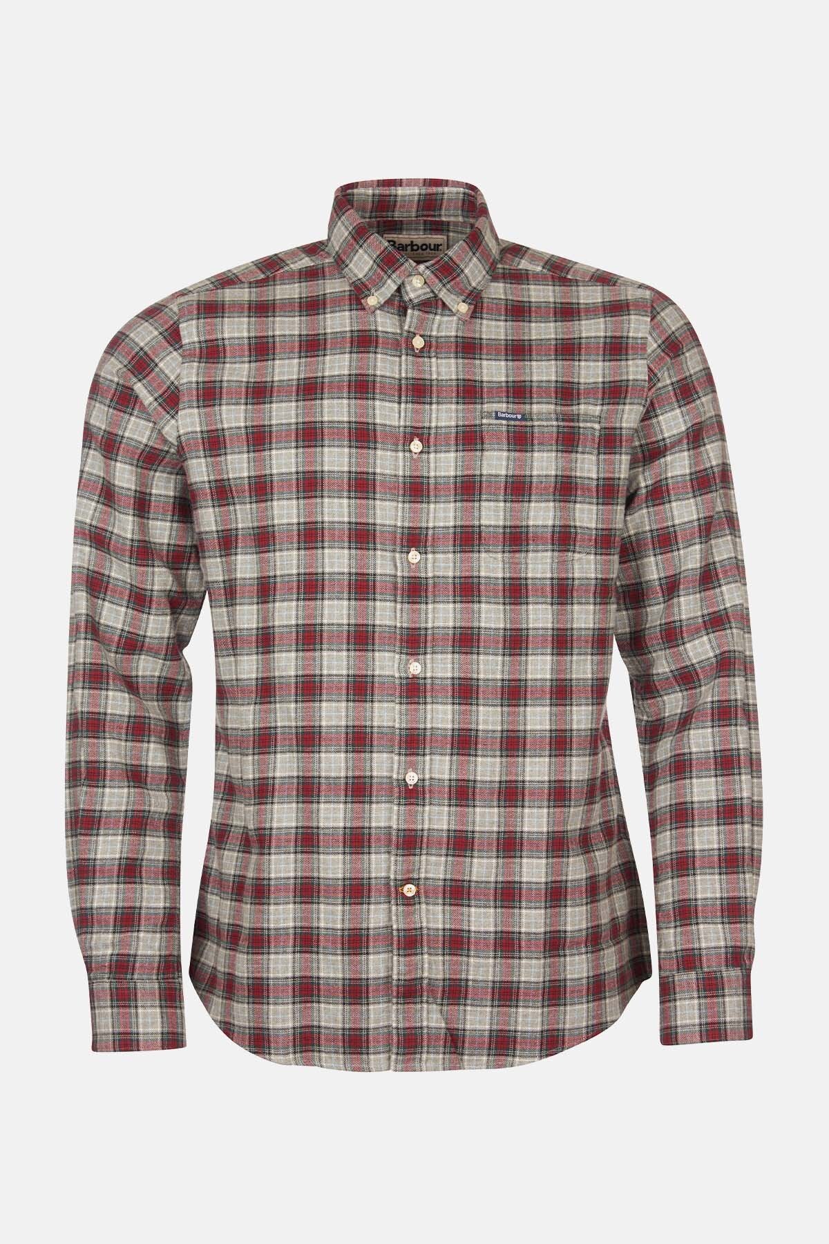 Shirt with breast pocket - GREY MARL