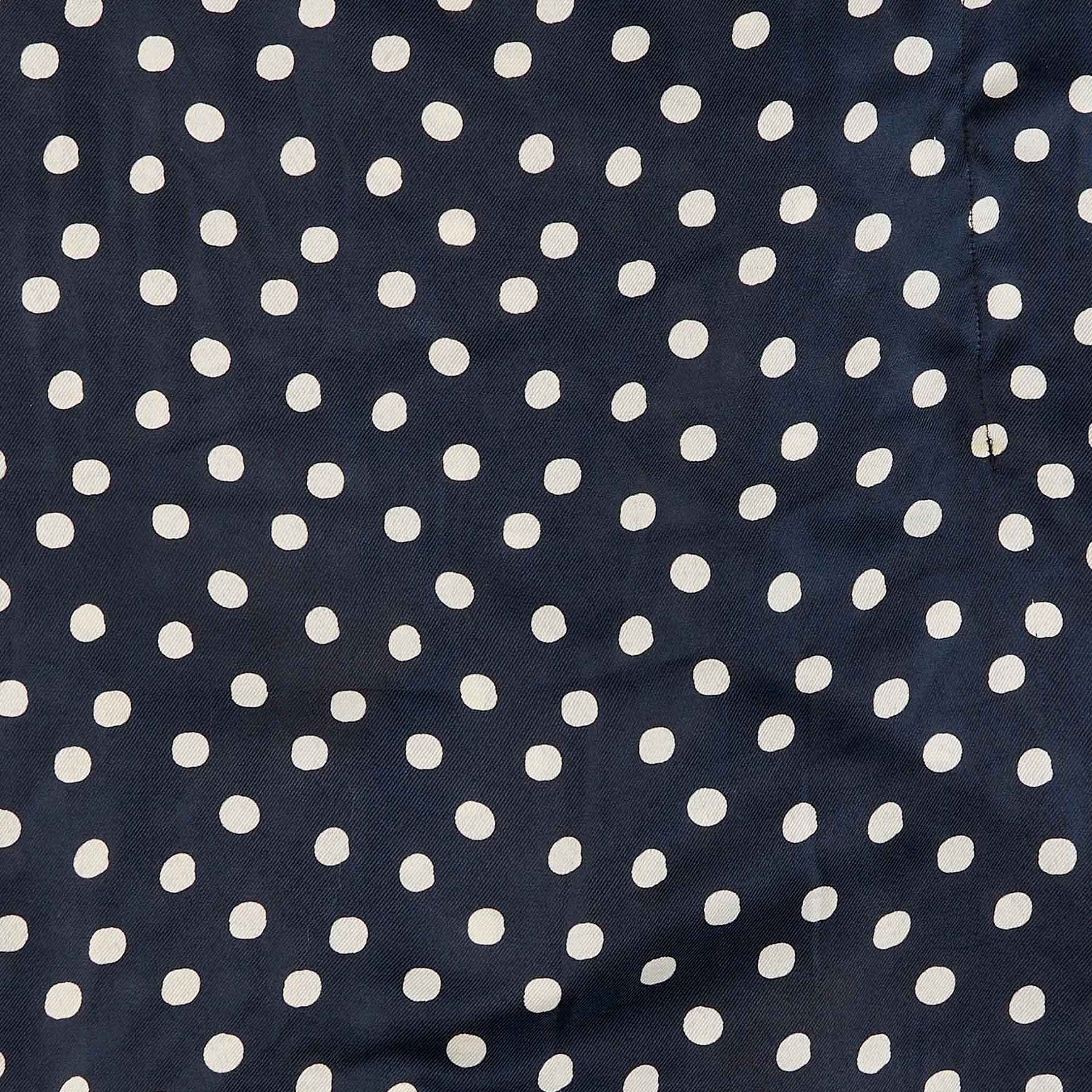 Polka Dot Beach Kaftan - NAVY