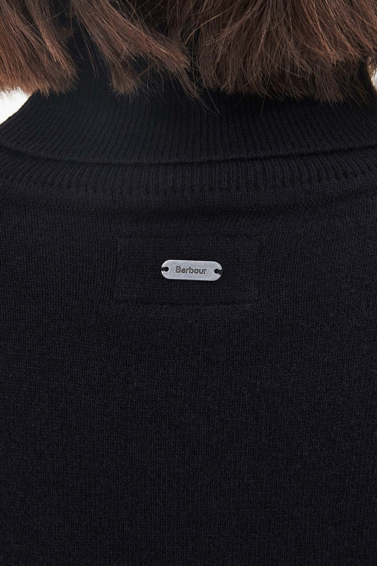 Pendle Roll-Neck Sweatshirt - BLACK/FAWN