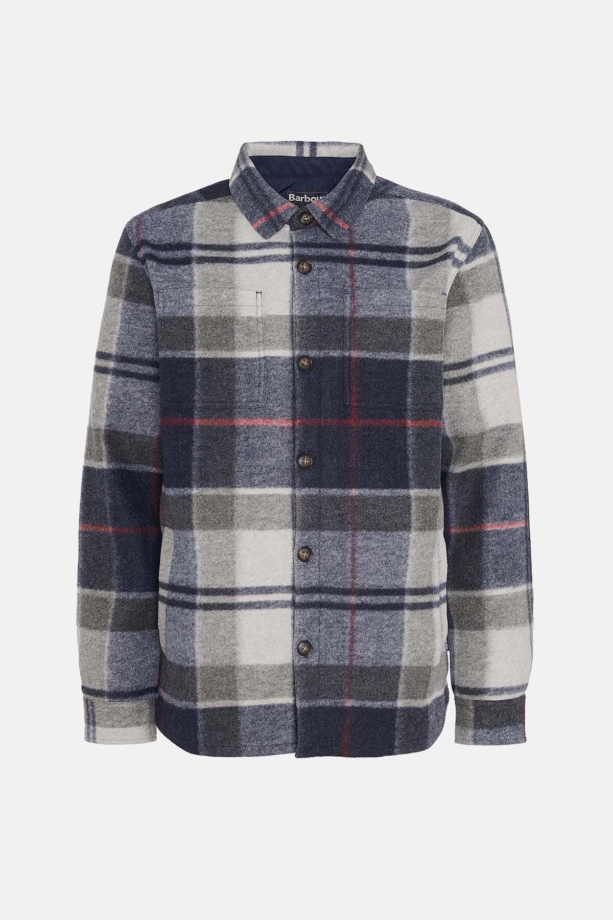Chapter Check Overshirt - BLUE GRANITE