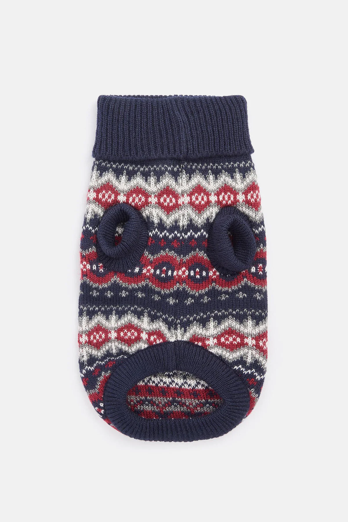Case Fairisle Dog Jumper - BLUE GRANITE