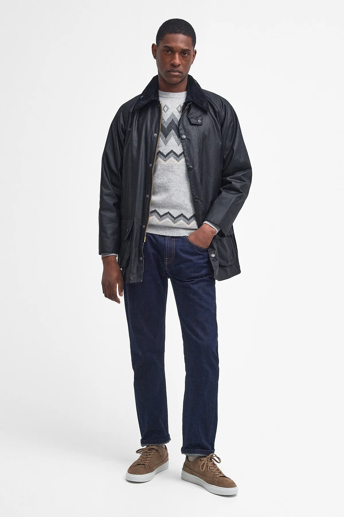 Beaufort Waxed Jacket - BLACK