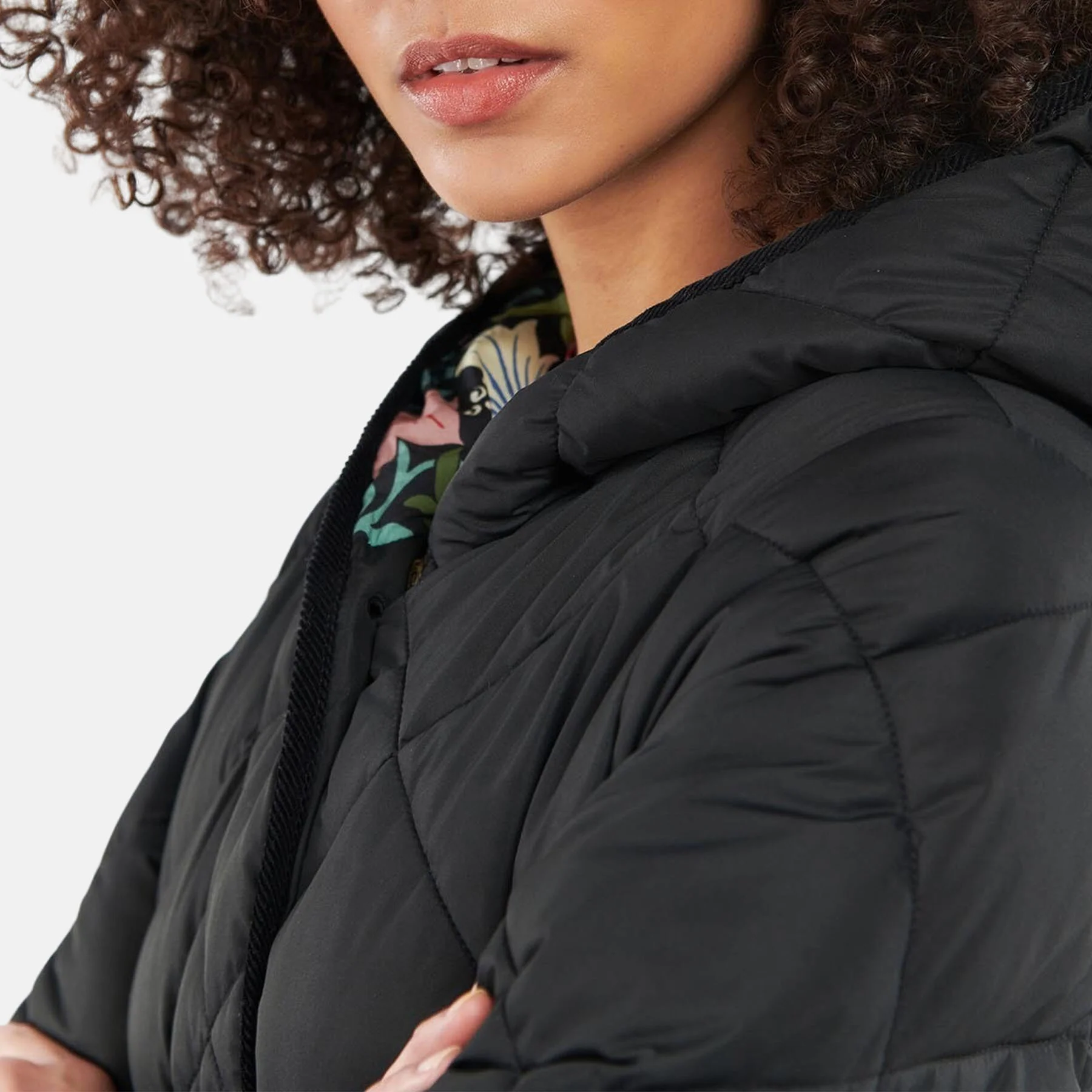 Valette Quilted Jacket - BLACK CROMPTON ONYX