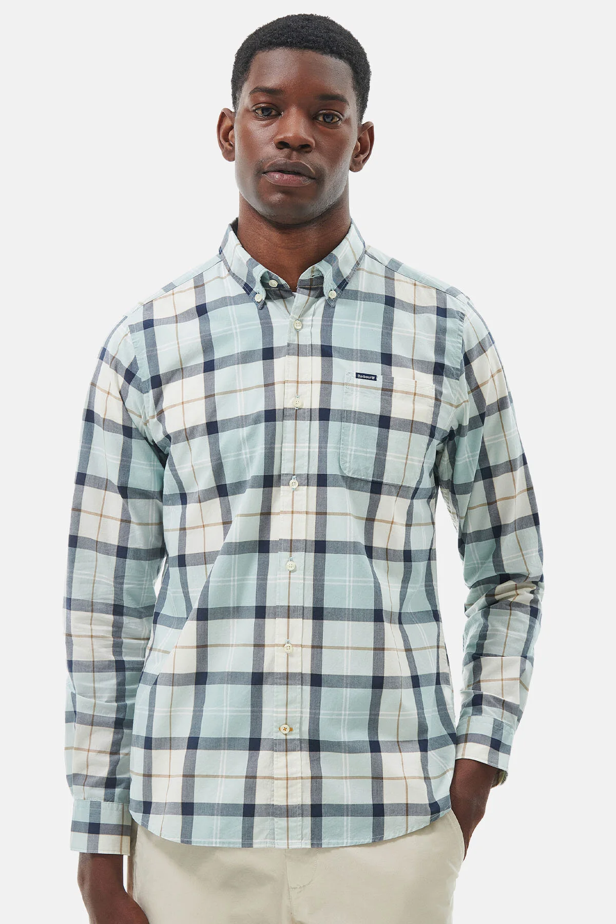Rawley shirt - BLUE CHALK TARTAN