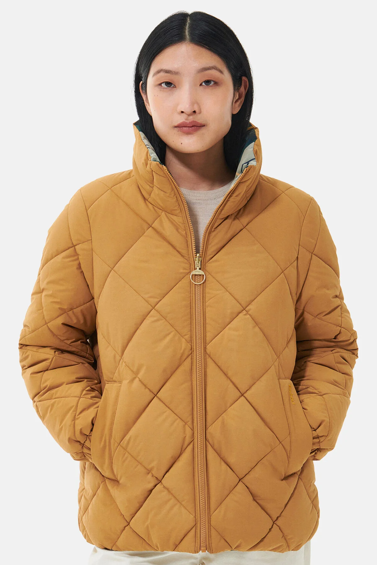 Reversible Hudswell Quilted Jacket - FAWN/ANCIENT