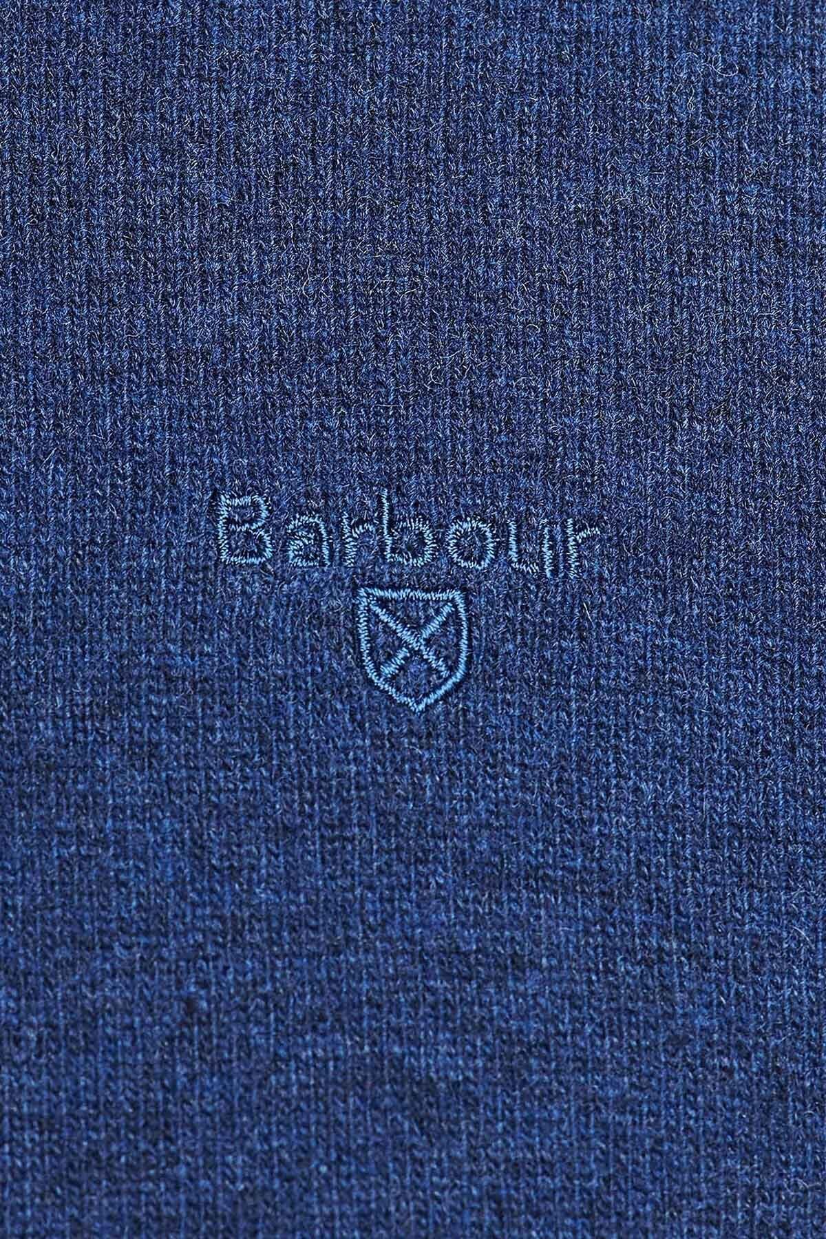 Crew Neck Wool Sweater - DEEP BLUE