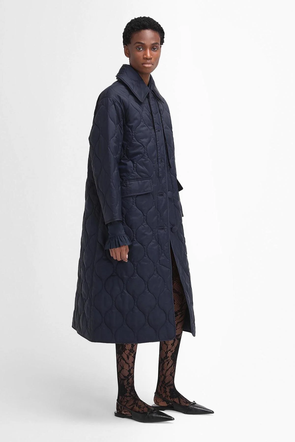 The Edit by Alexa Amy Quilted Jacket - NAVY