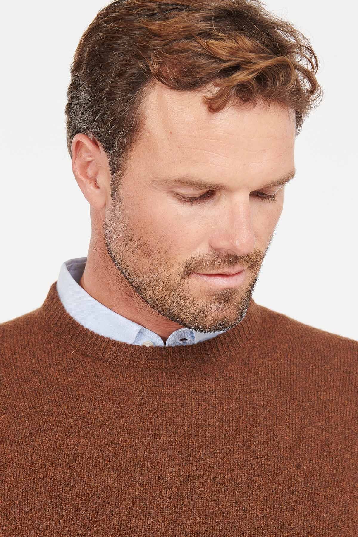 Crew Neck Wool Sweater - BRACKEN