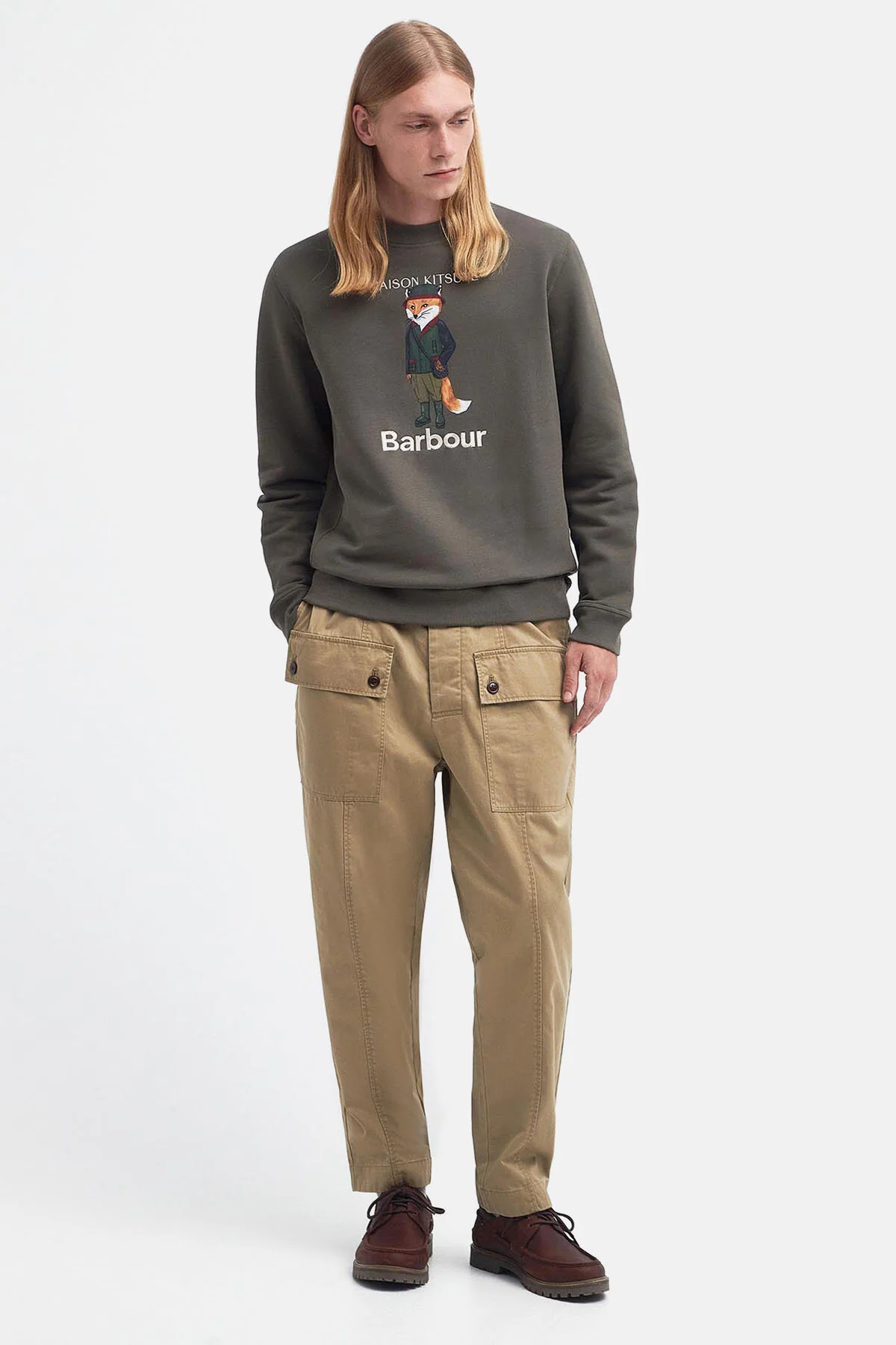 Beaufort Fox Sweatshirt - UNIFORM GREEN