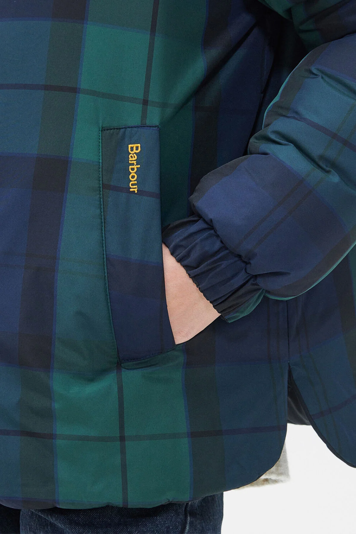 Reversible Hudswell Quilted Jacket - BLACK/BLACK/SAGE TAR