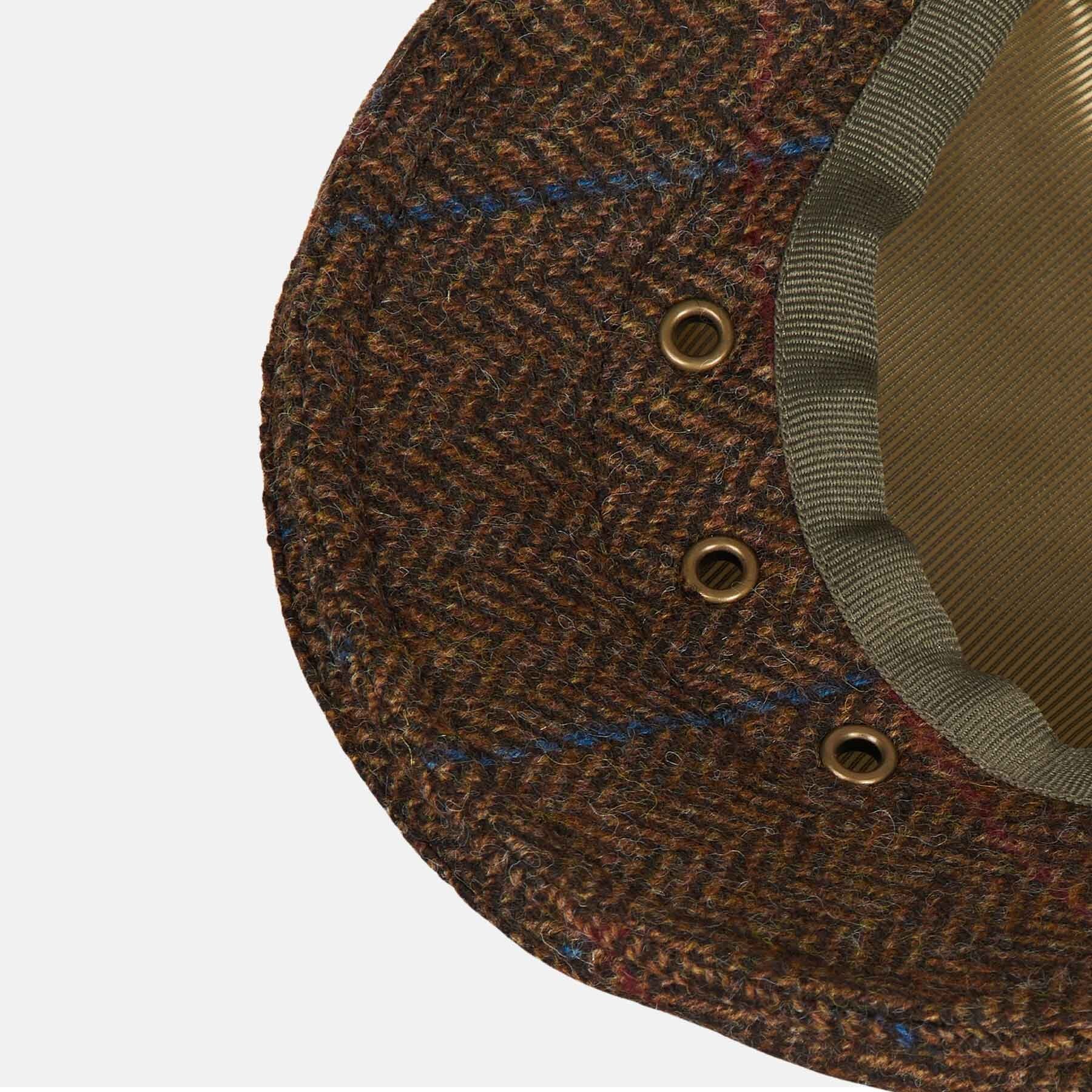 Tweed-wool Cap - DK BROWN