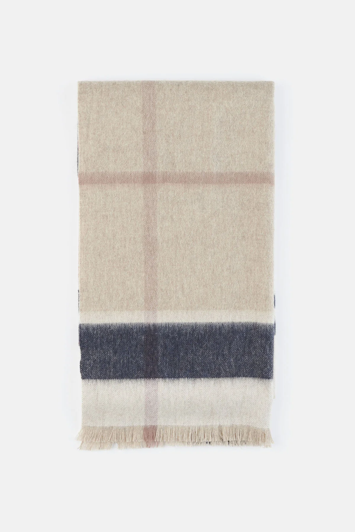 Rosefield Tartan Scarf - ROSEWOOD