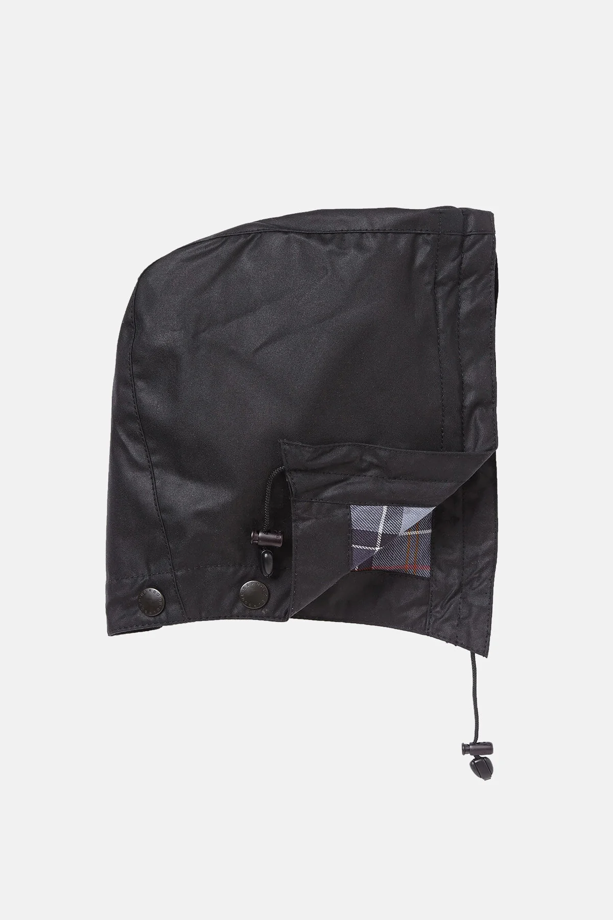 Waxed Cotton Hood - BLACK