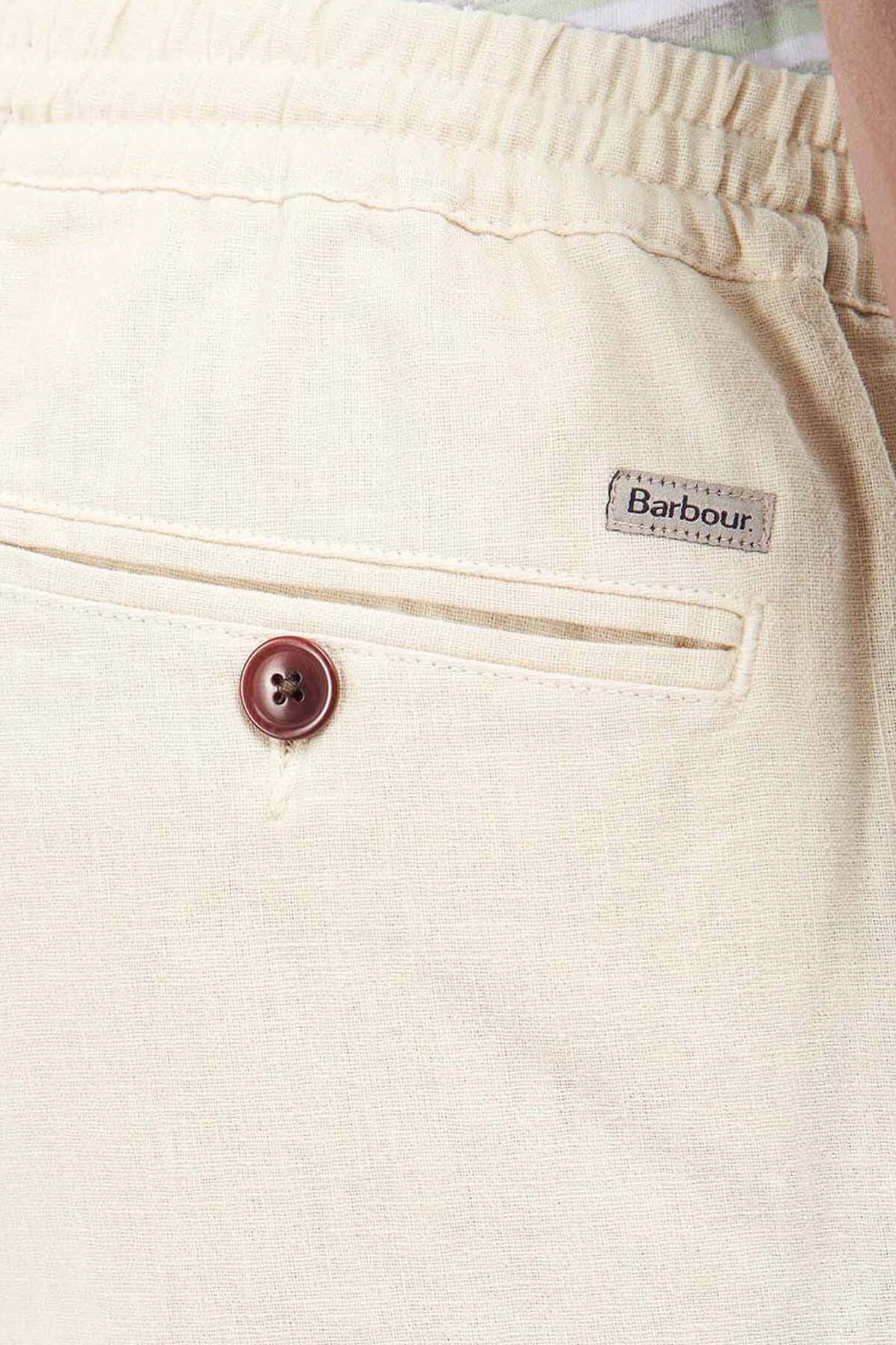 Linen Cotton Mix Shorts - LT STONE