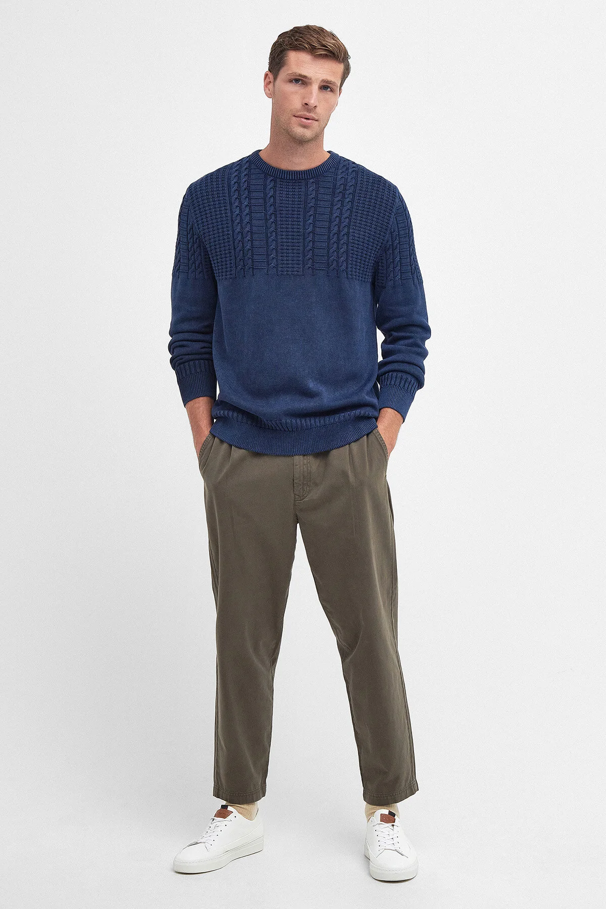 Ilderton Crew Neck Jumper - INDIGO