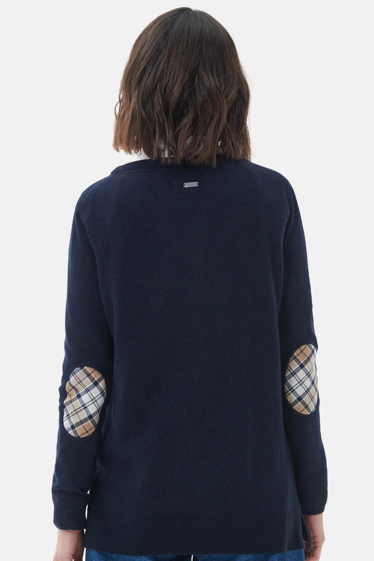 Pendle Crew Knit Sweatshirt - NAVY/FAWN