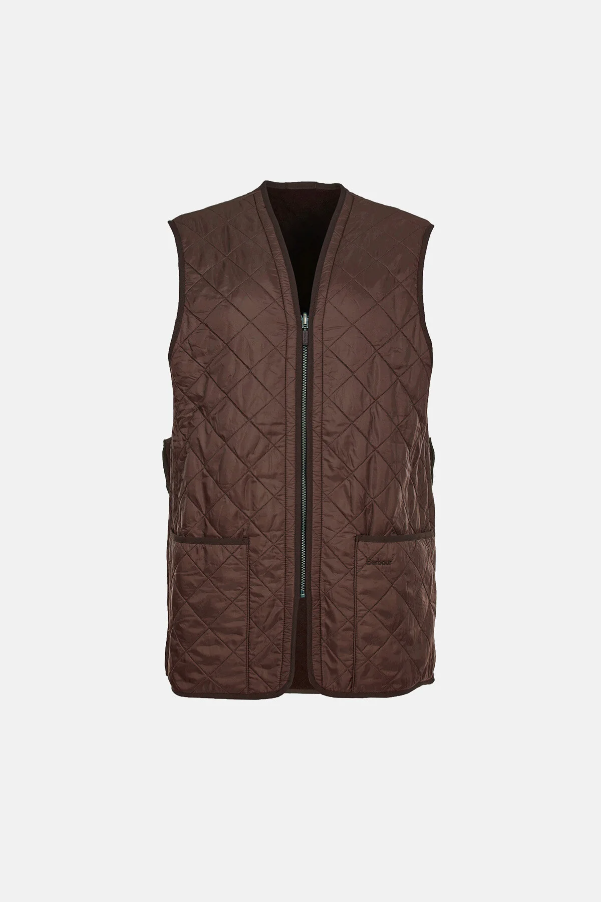 Polarquilt Waistcoat/Zip-In Liner - DARK BROWN