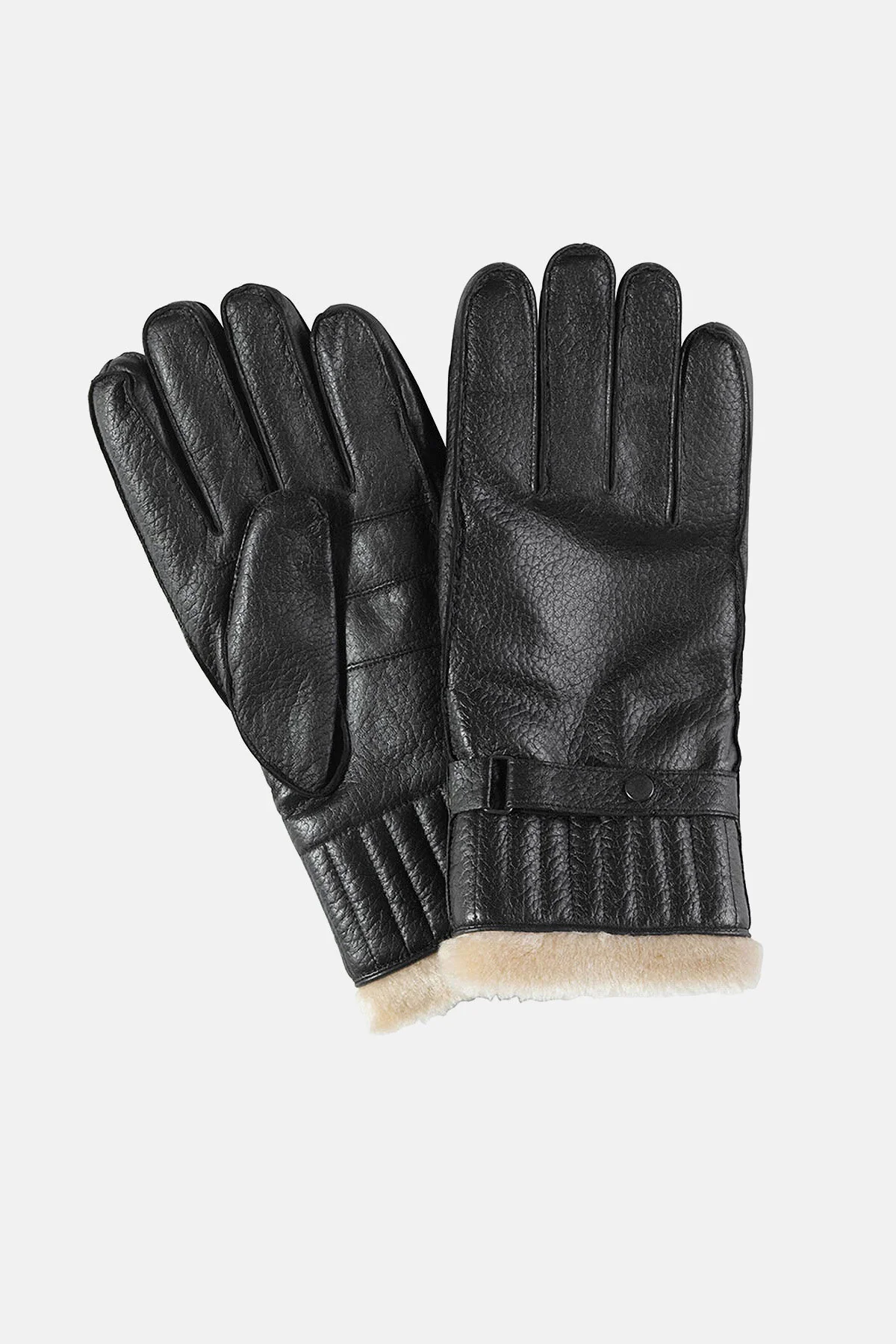Leather Utility Gloves - BLACK