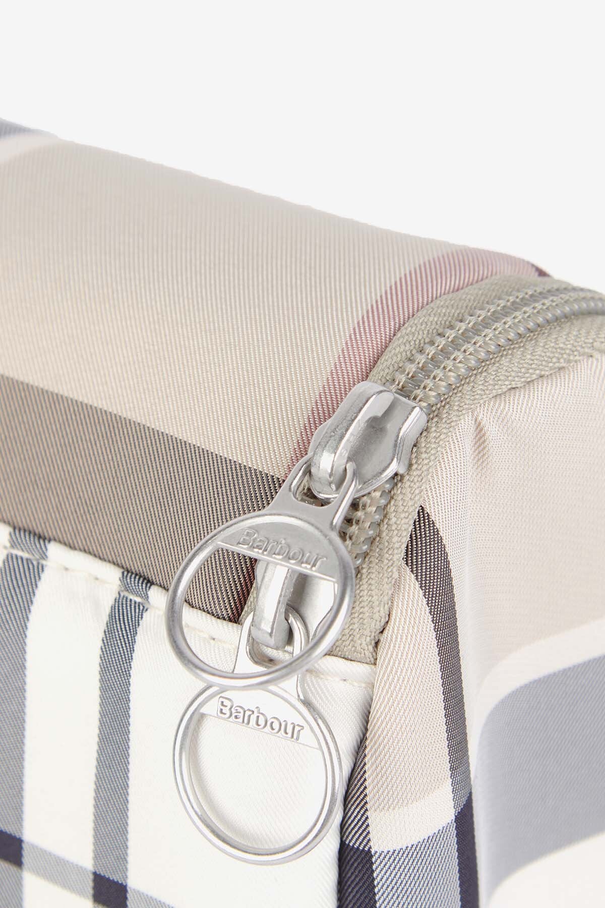 Hanging Washbag - ROSEWOOD TARTAN