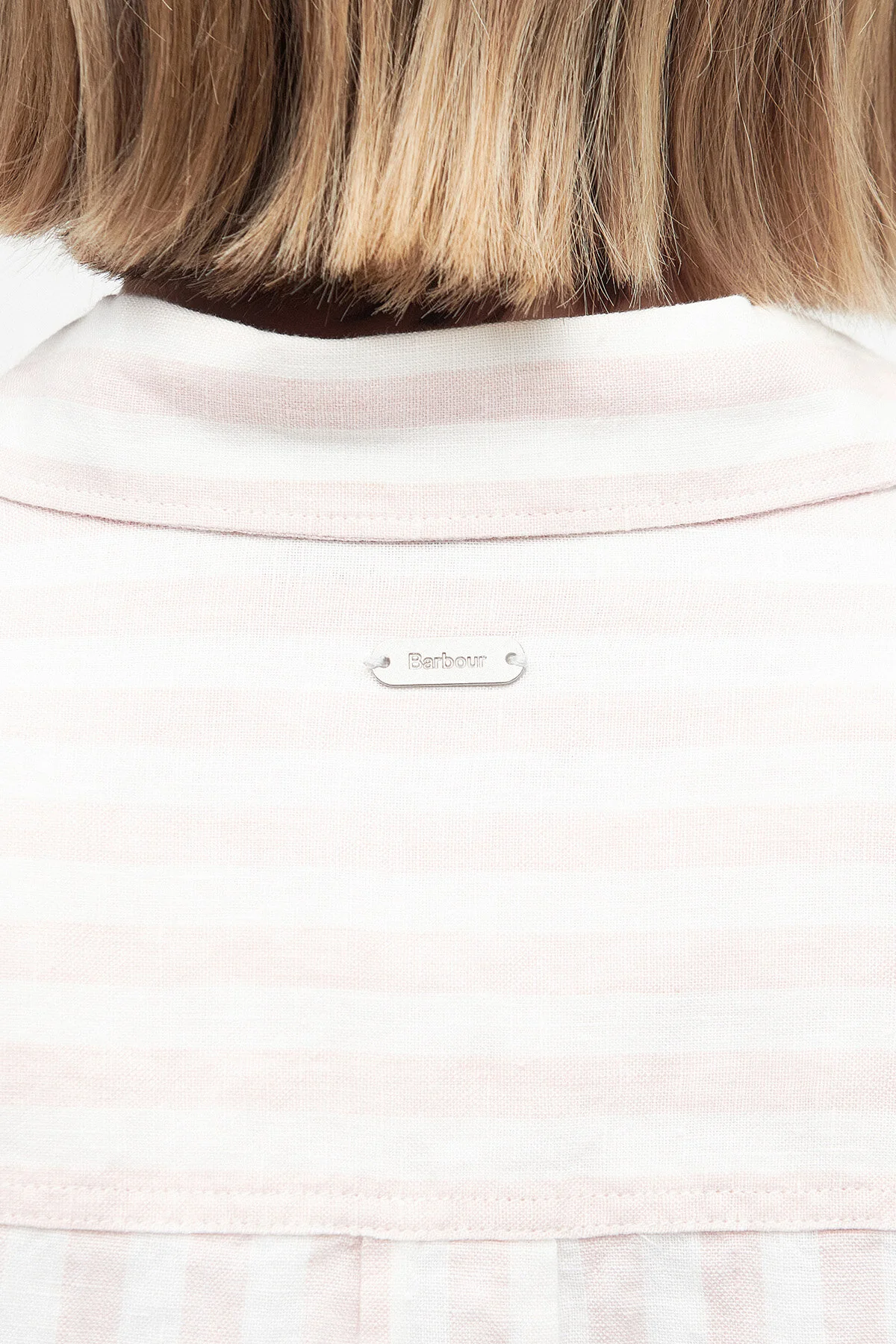 Annie Striped Linen Shirt - PRIMROSE PINK