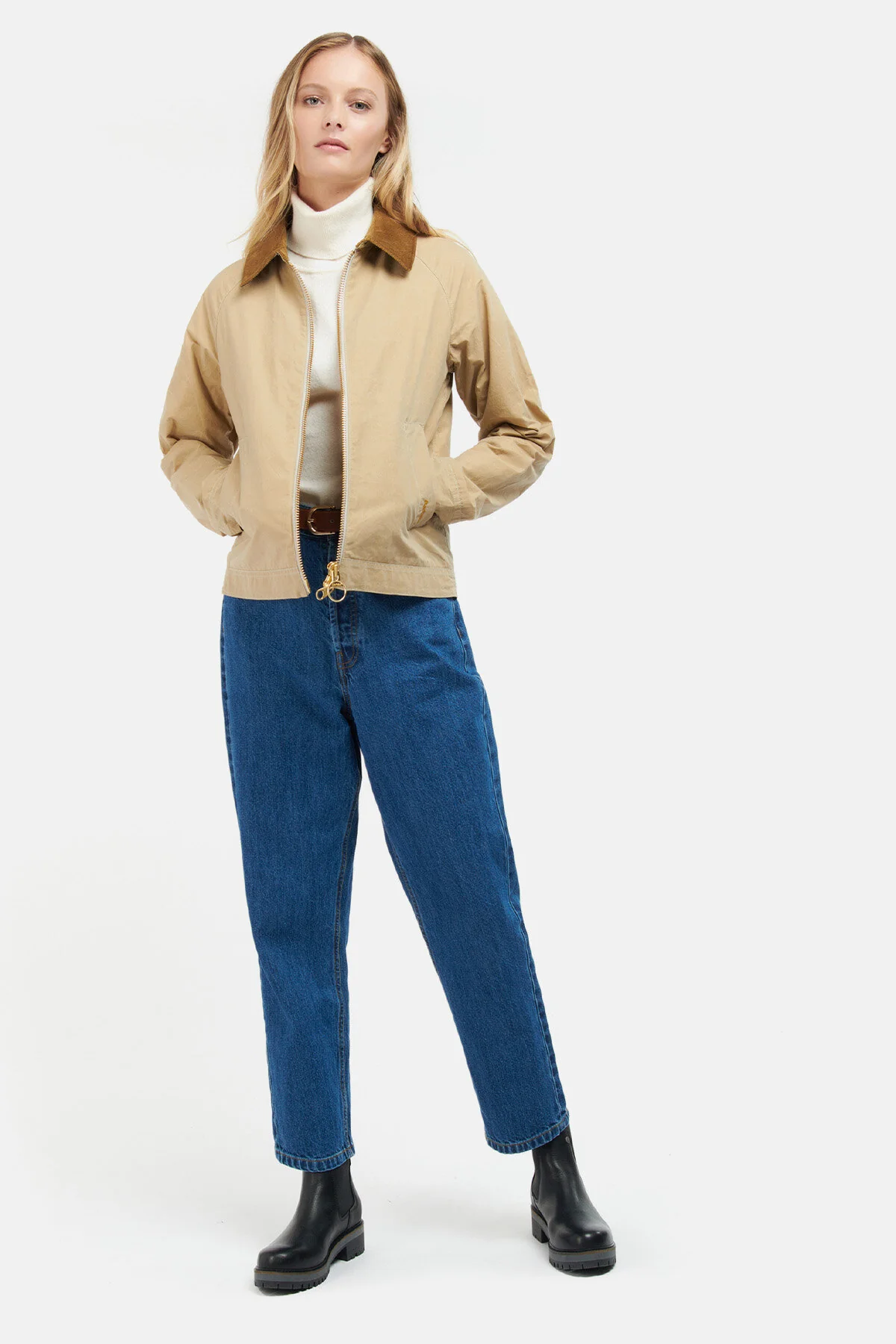 Campbell Showerproof Jacket - BEIGE/ANCIENT