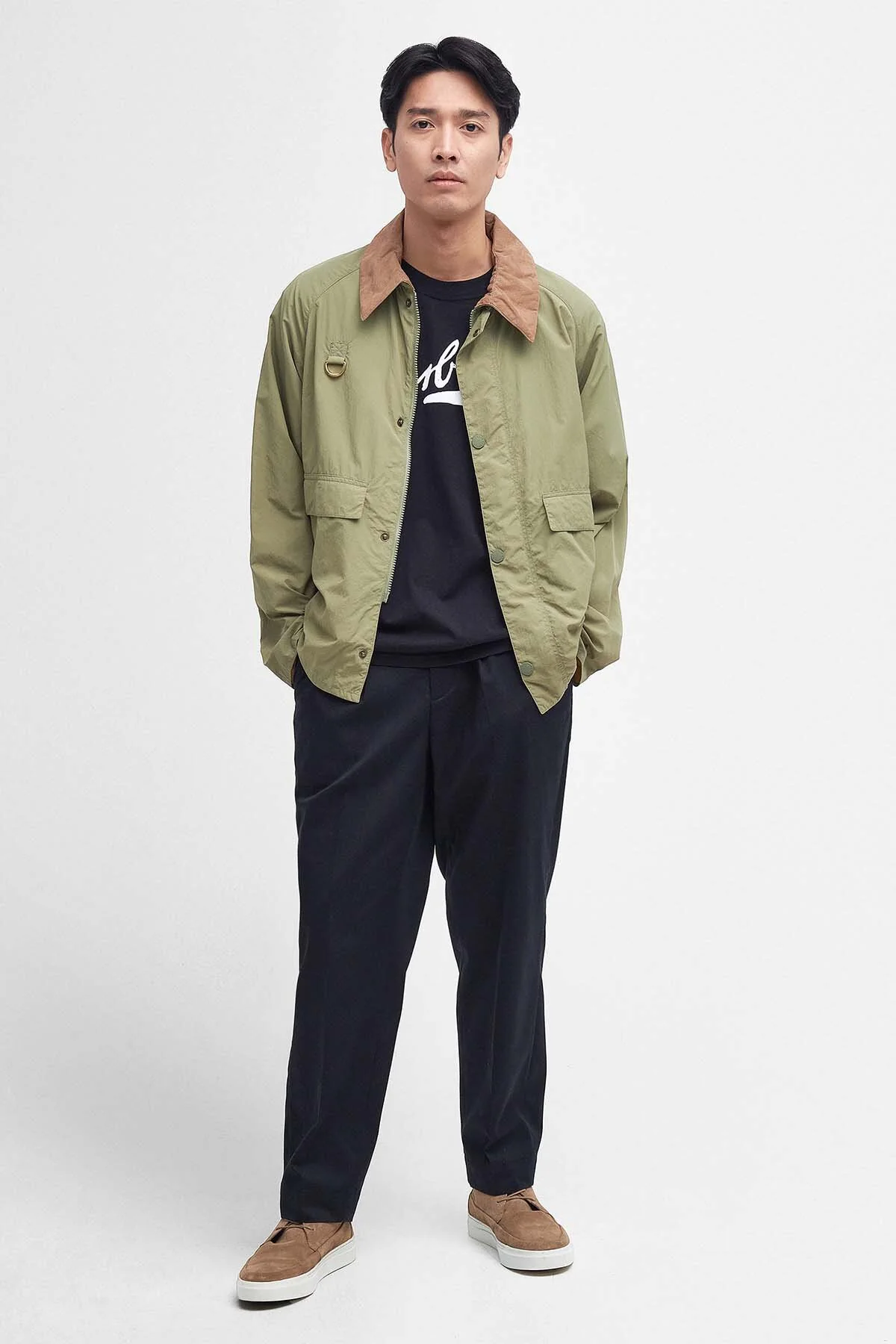 Oversized Spey Showerproof Jacket - BLEACHED OLIVE