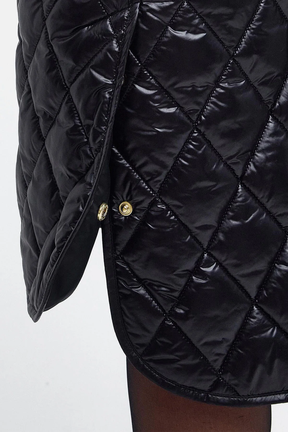 Laving Quilted Jacket - BLACK/PAPAVERA