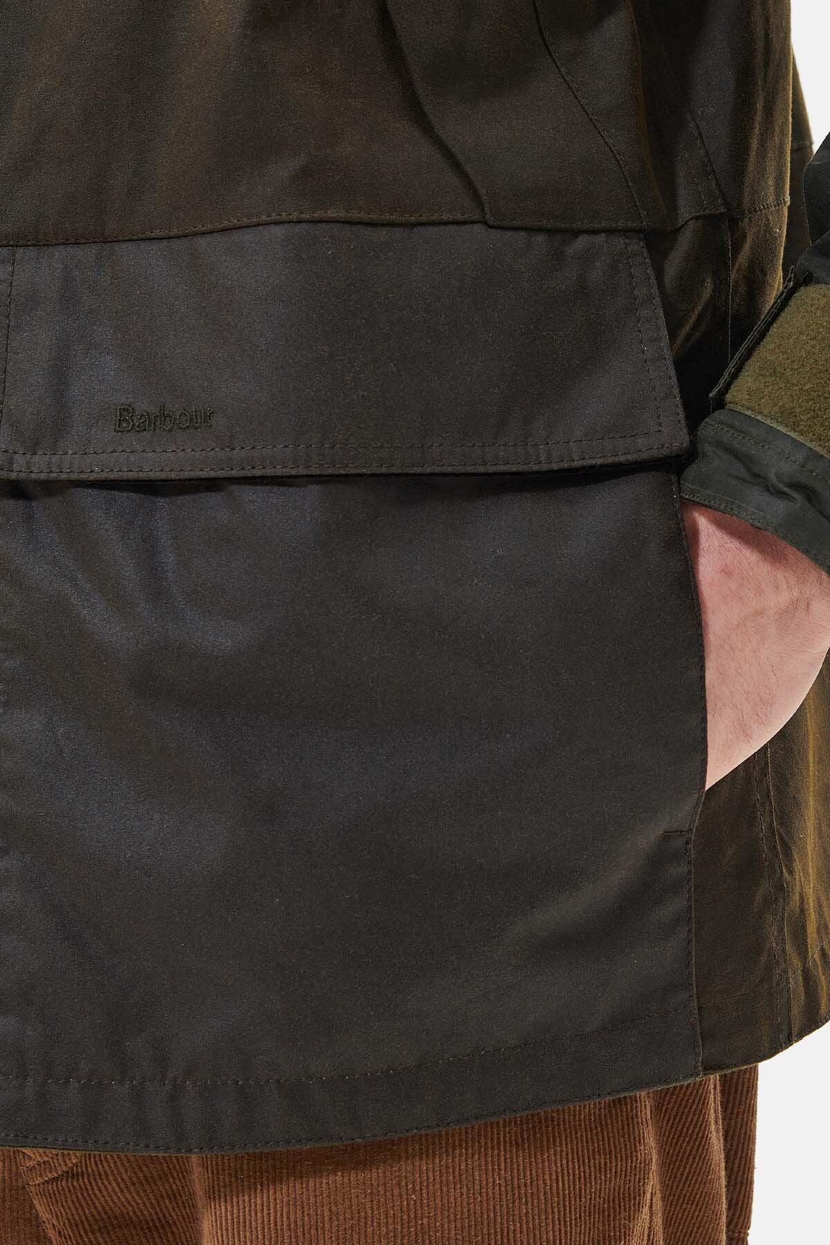 Short Field Wax Parka Jacket - OLIVE