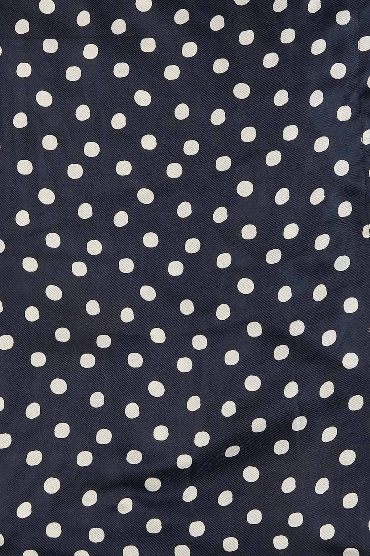 Polka Dot Beach Kaftan - NAVY