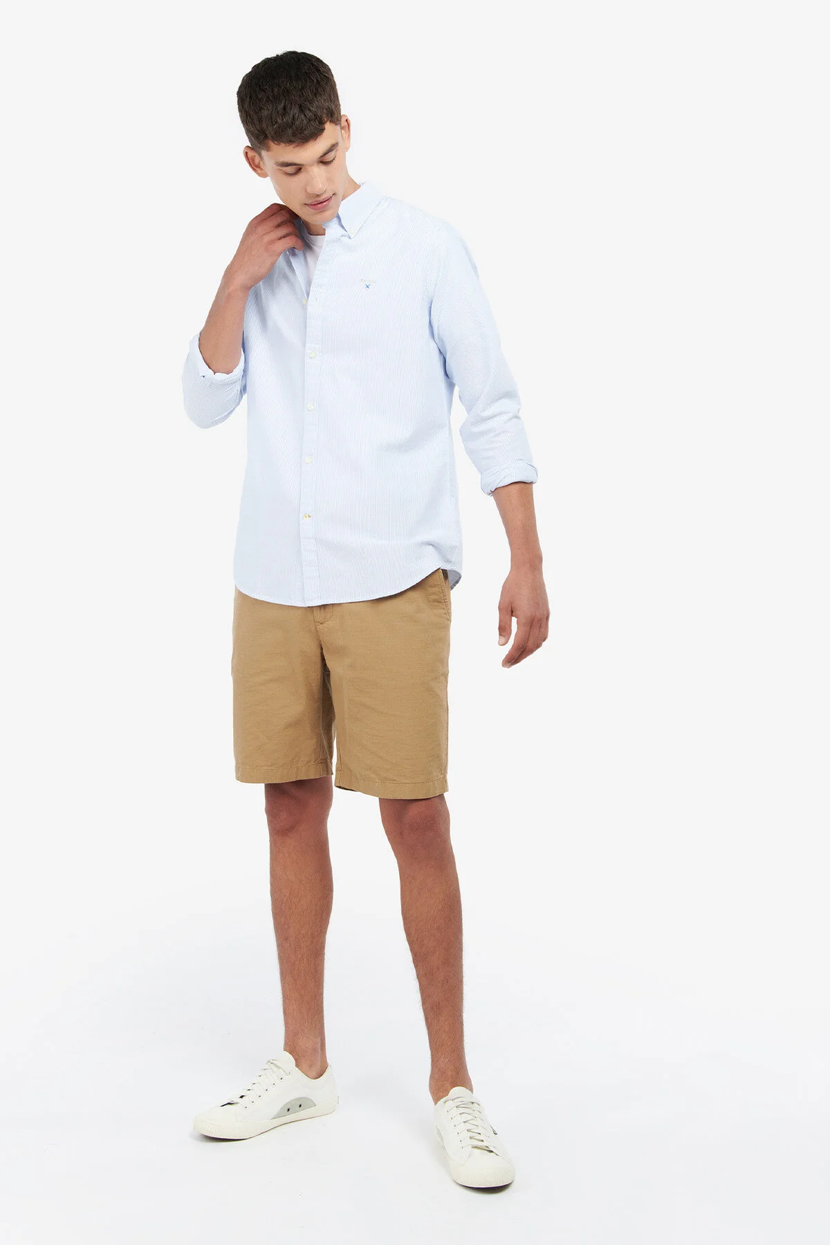 Striped Oxford Tailored Shirt - SKY BLUE