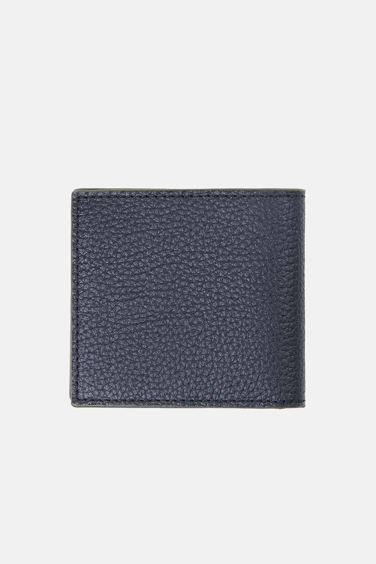 Grain Leather Billfold Wallet - BLACK
