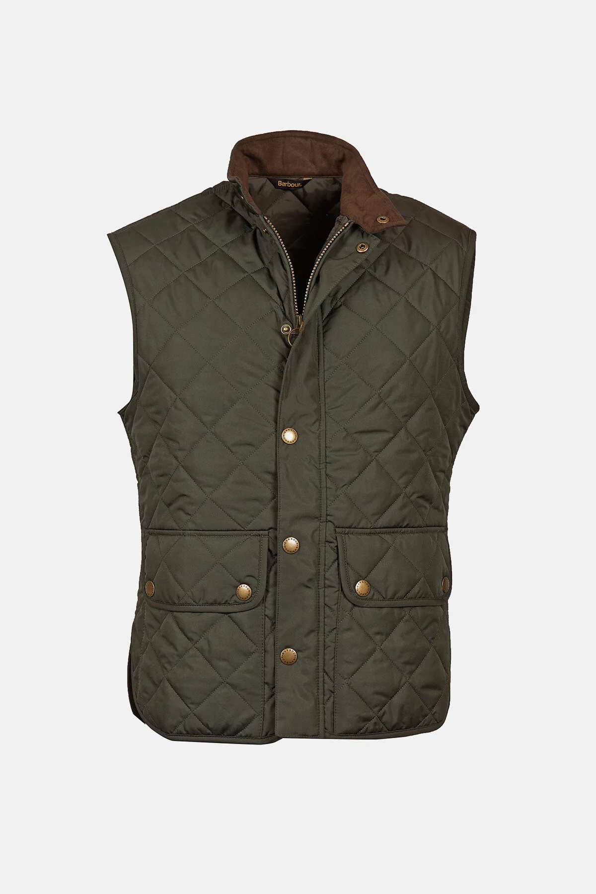 Classic Gilet with zip - SAGE