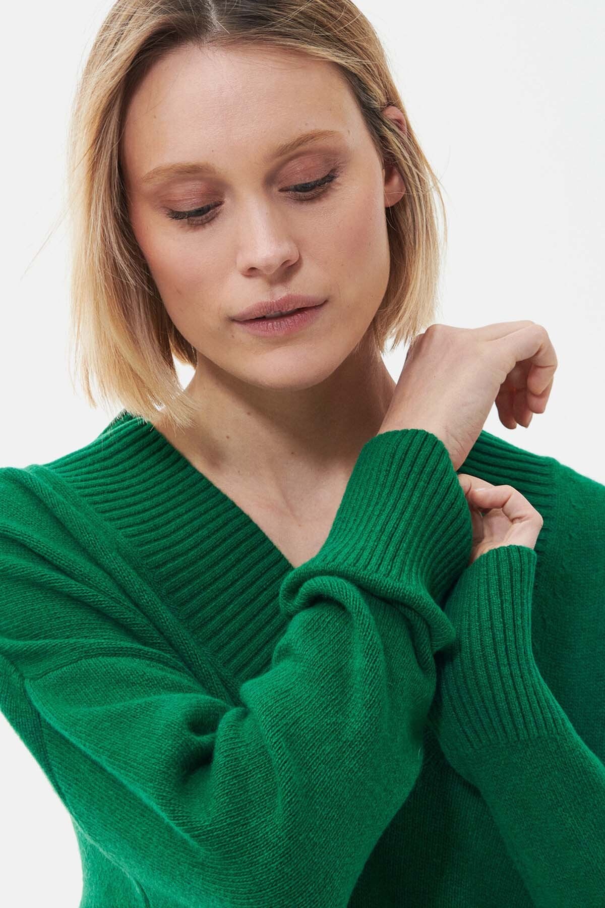 Germaine Knitted Jumper - GLADE GREEN