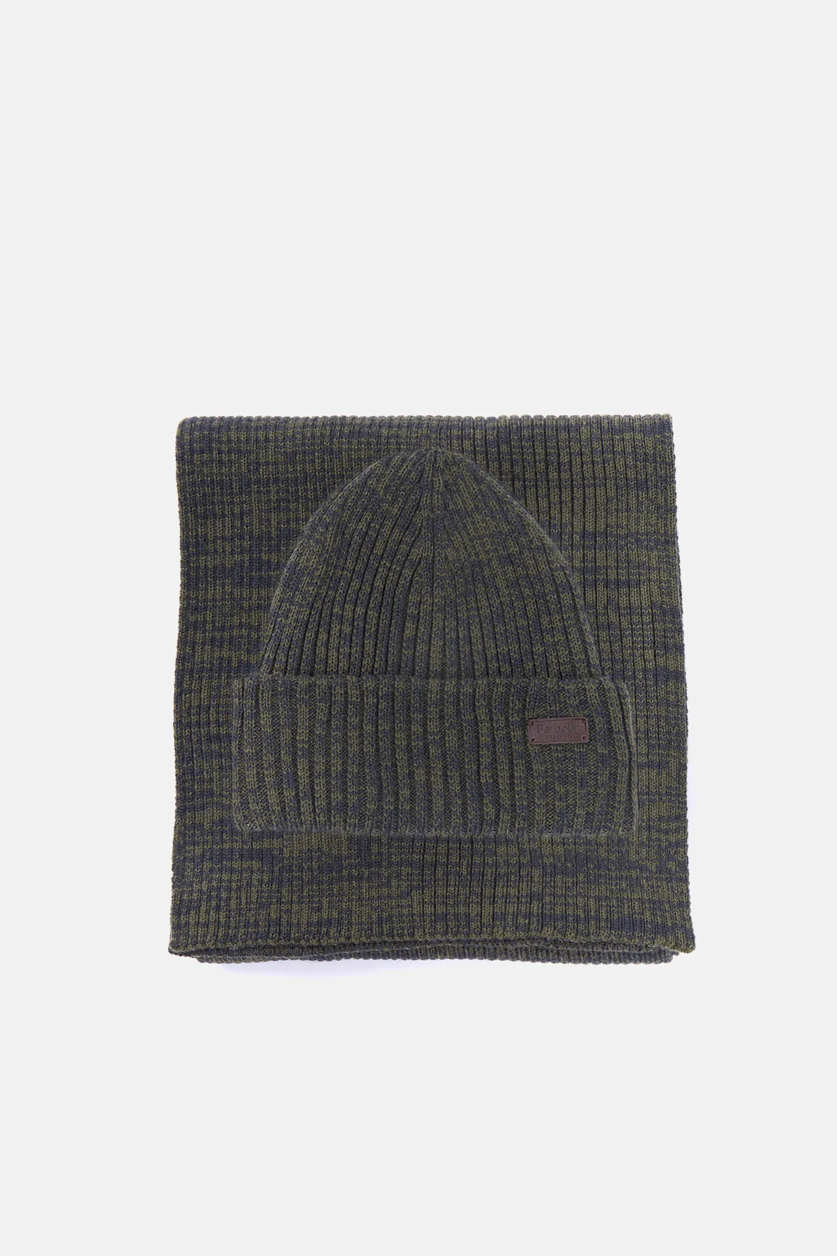Crimdon Beanie & Scarf Gift Set - OLIVE TWIST