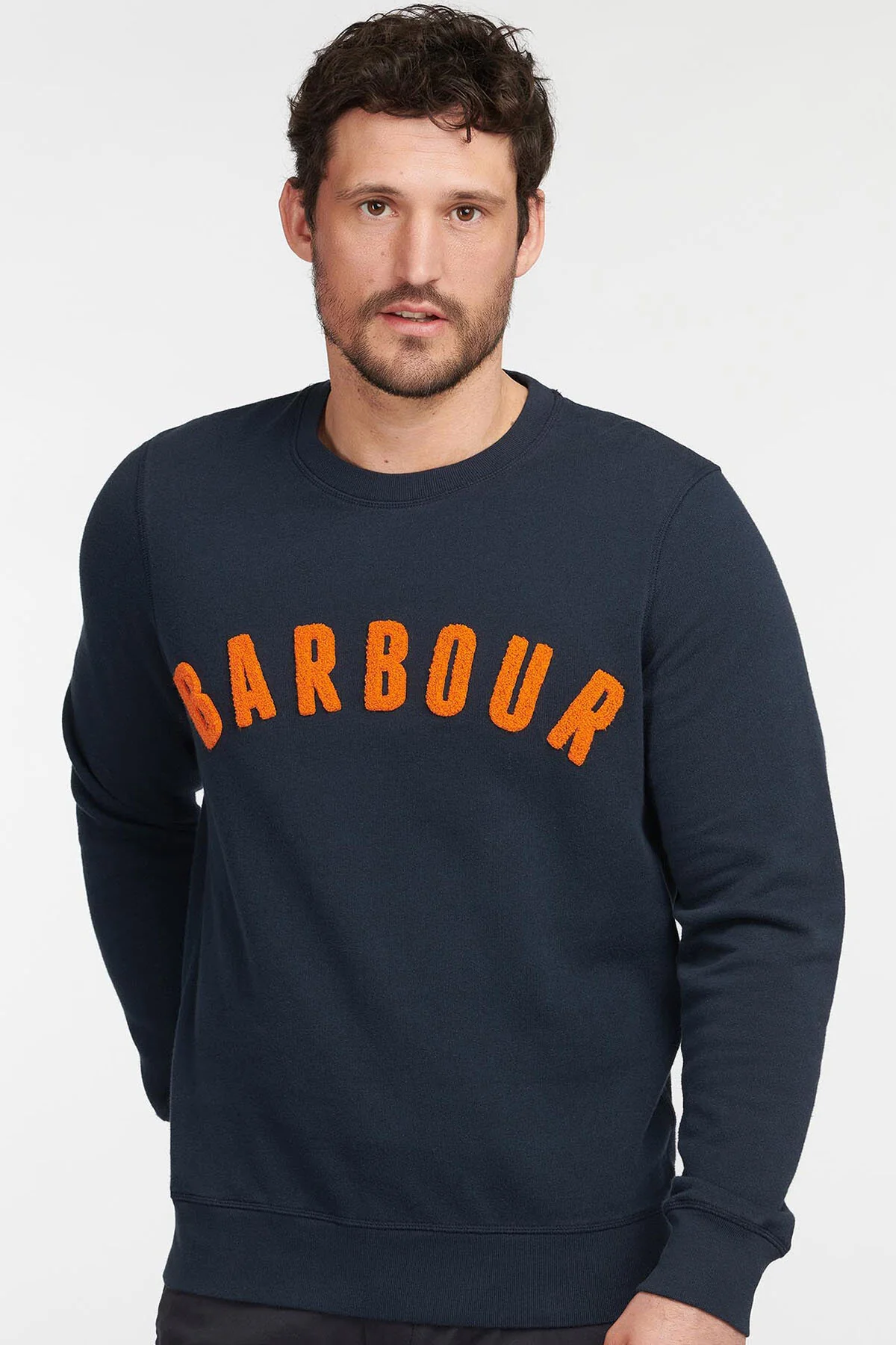 Prep Logo Crew Sweatshirt - NAVY