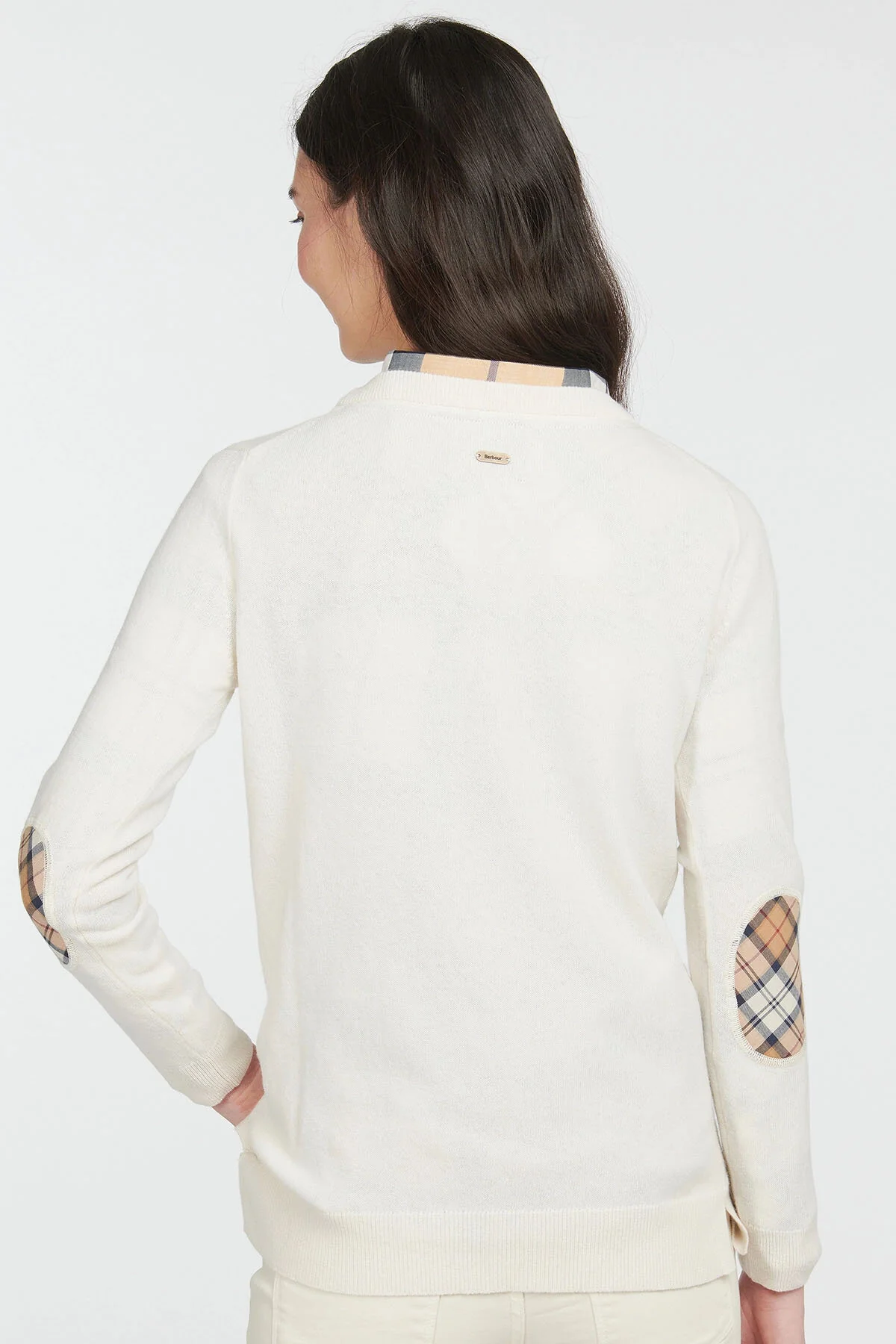 Wool and Cotton Sweater - CREAM HESSIAN TARTAR