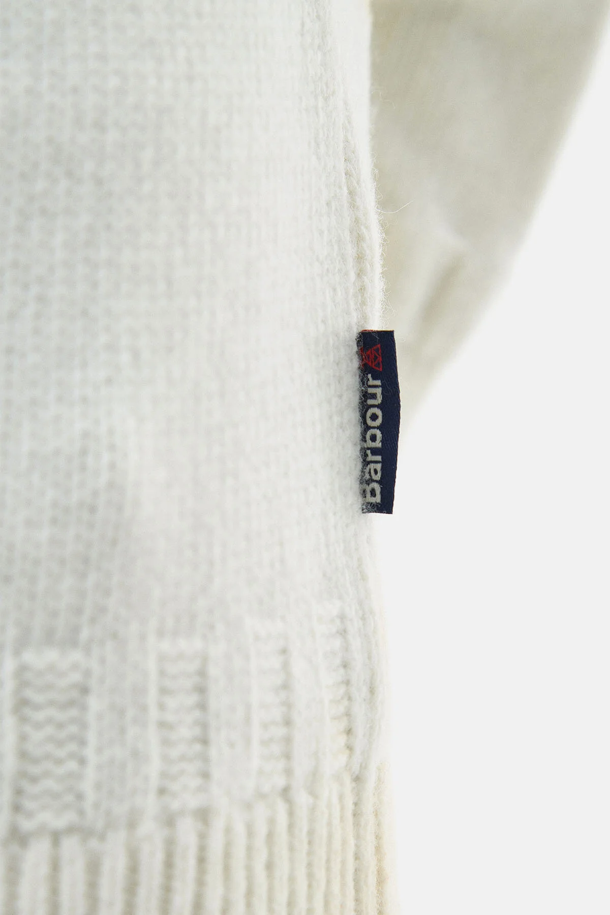 Foremast Knitted Crew Neck Jumper - WHISPER WHITE