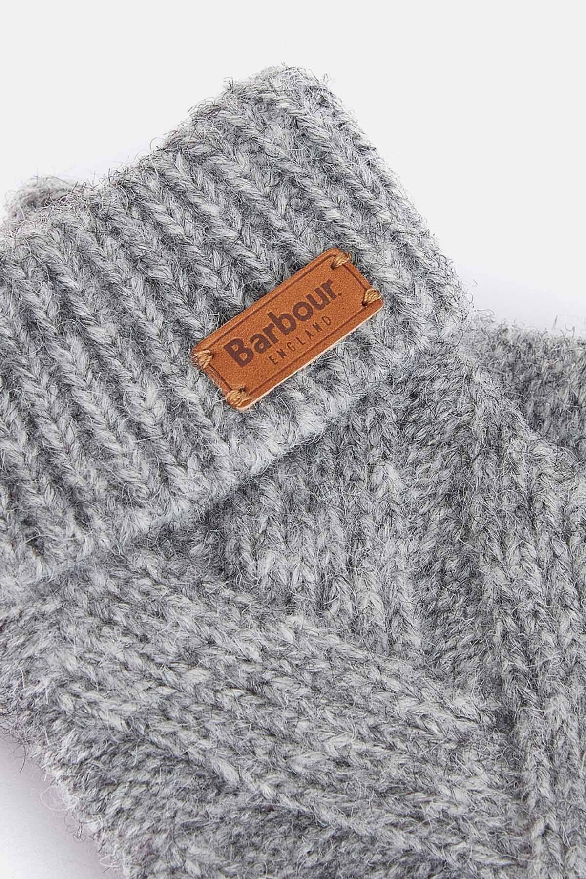 Dace Cable Knit Gloves - LT GREY