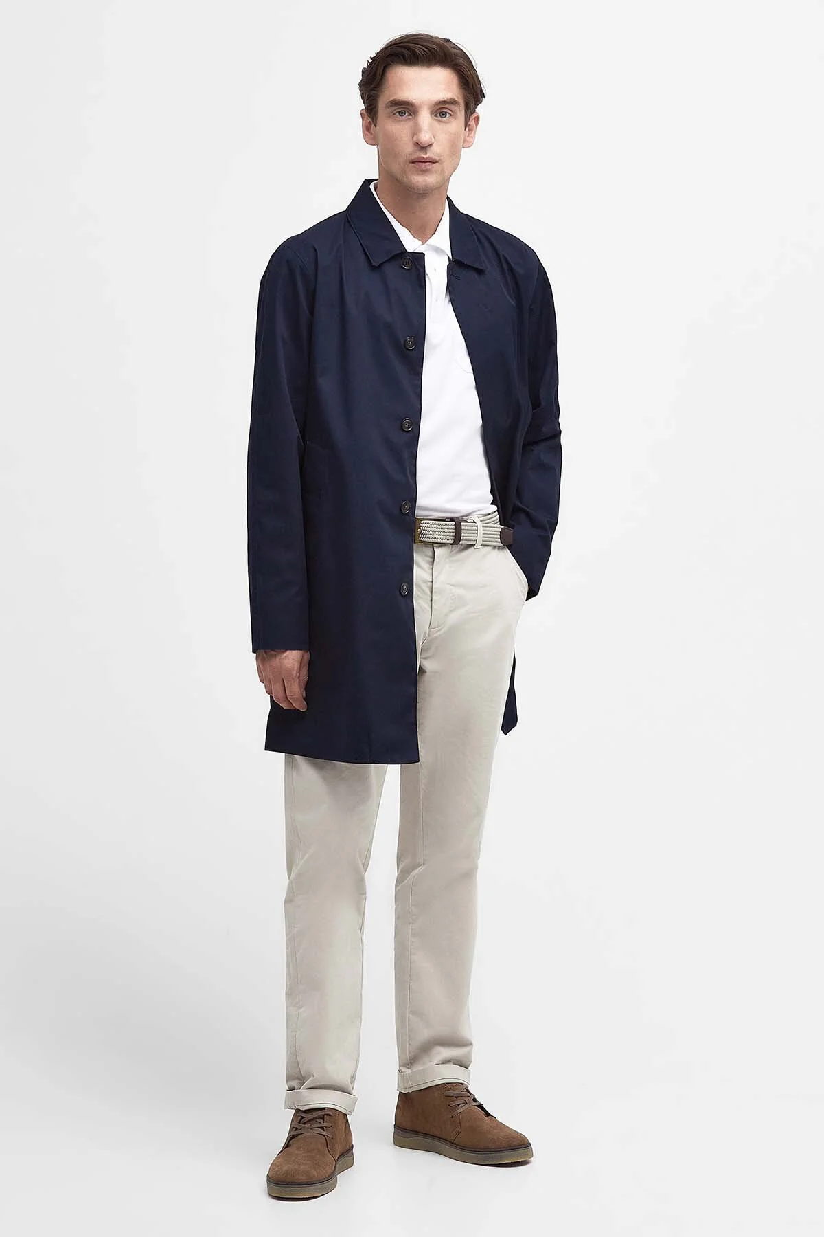 Rokig Lightweight Mac Jacket - NAVY/BERWICK