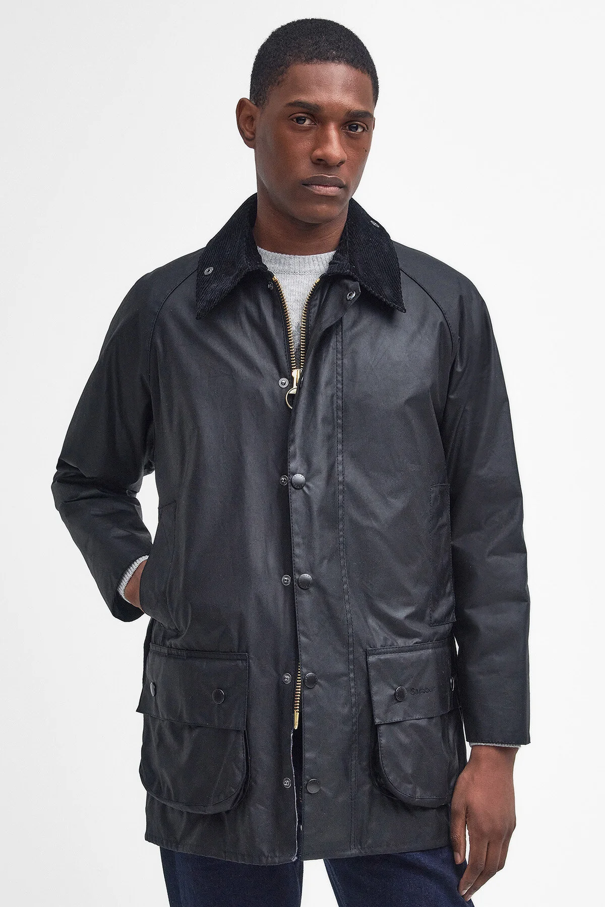 Beaufort Waxed Jacket - BLACK