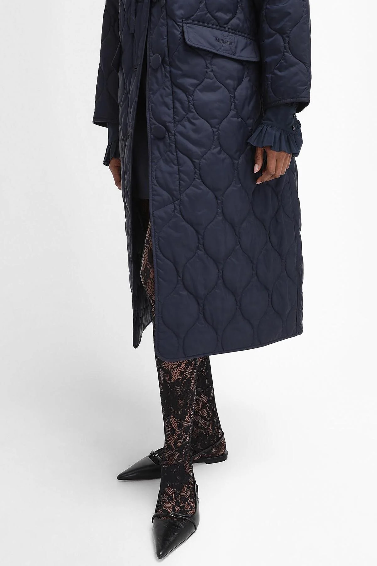The Edit by Alexa Amy Quilted Jacket - NAVY