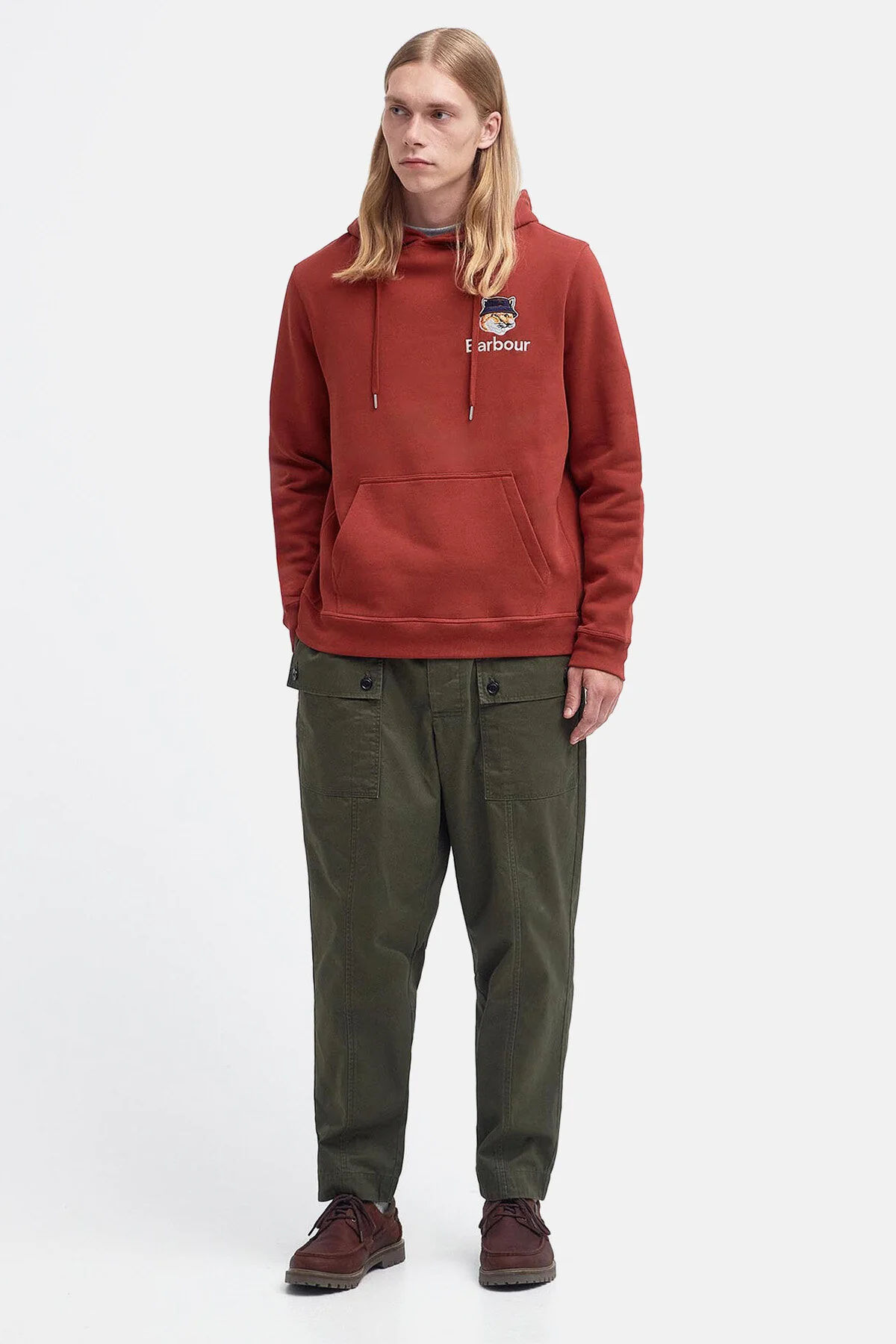 Fox Head Hoodie - BURNT HENNA