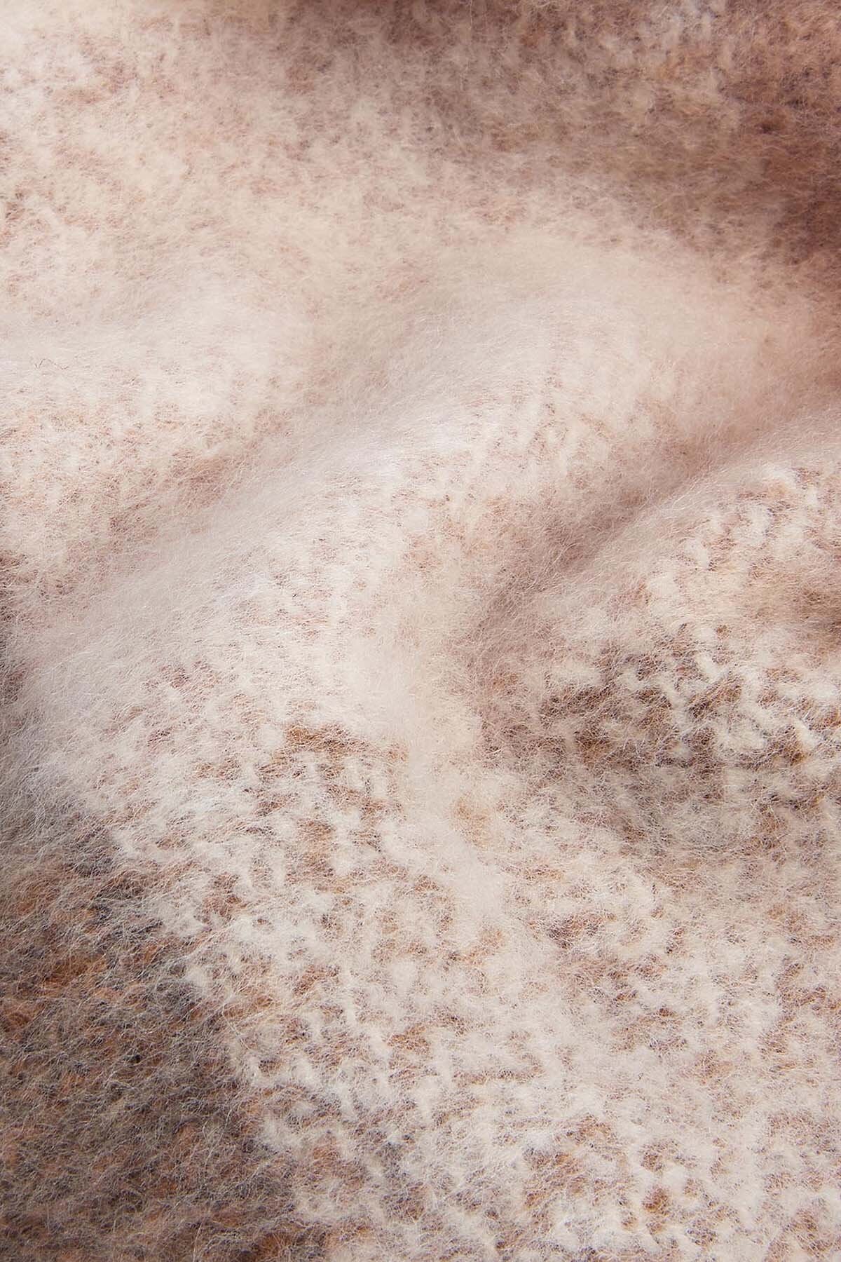 Marie Check Scarf - CAMEL