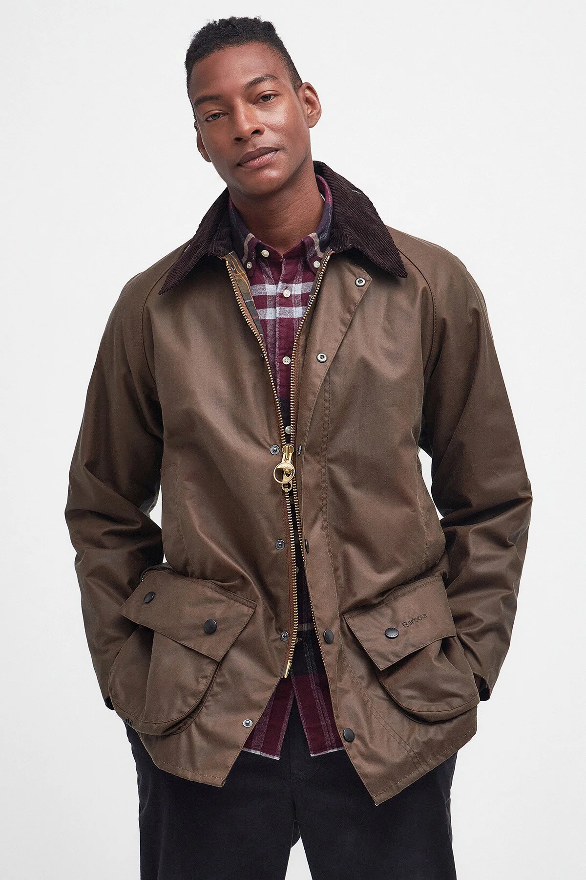 Beaufort Waxed Jacket - BARK