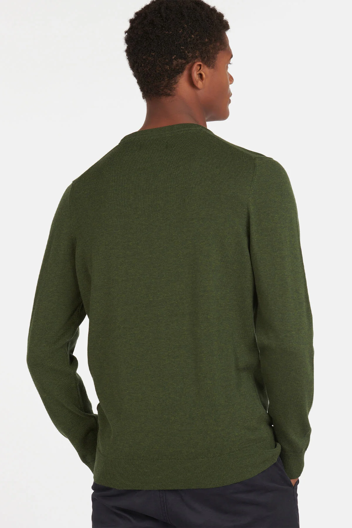 Pima Cotton Sweatshirt - RIFLE GREEN MARL