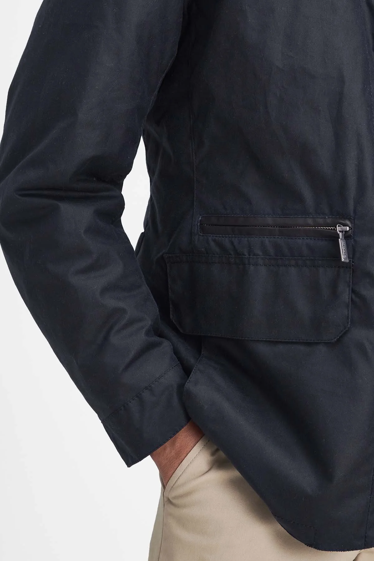 Craster Waxed Jacket - NAVY
