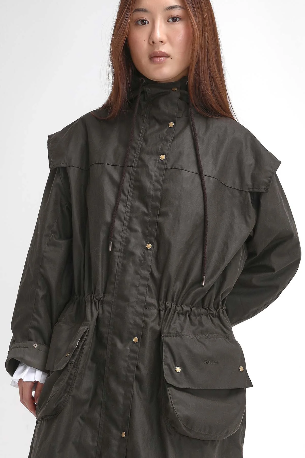 The Edit by Alexa Liam Waxed Parka - OLIVE/DRESS STEWART