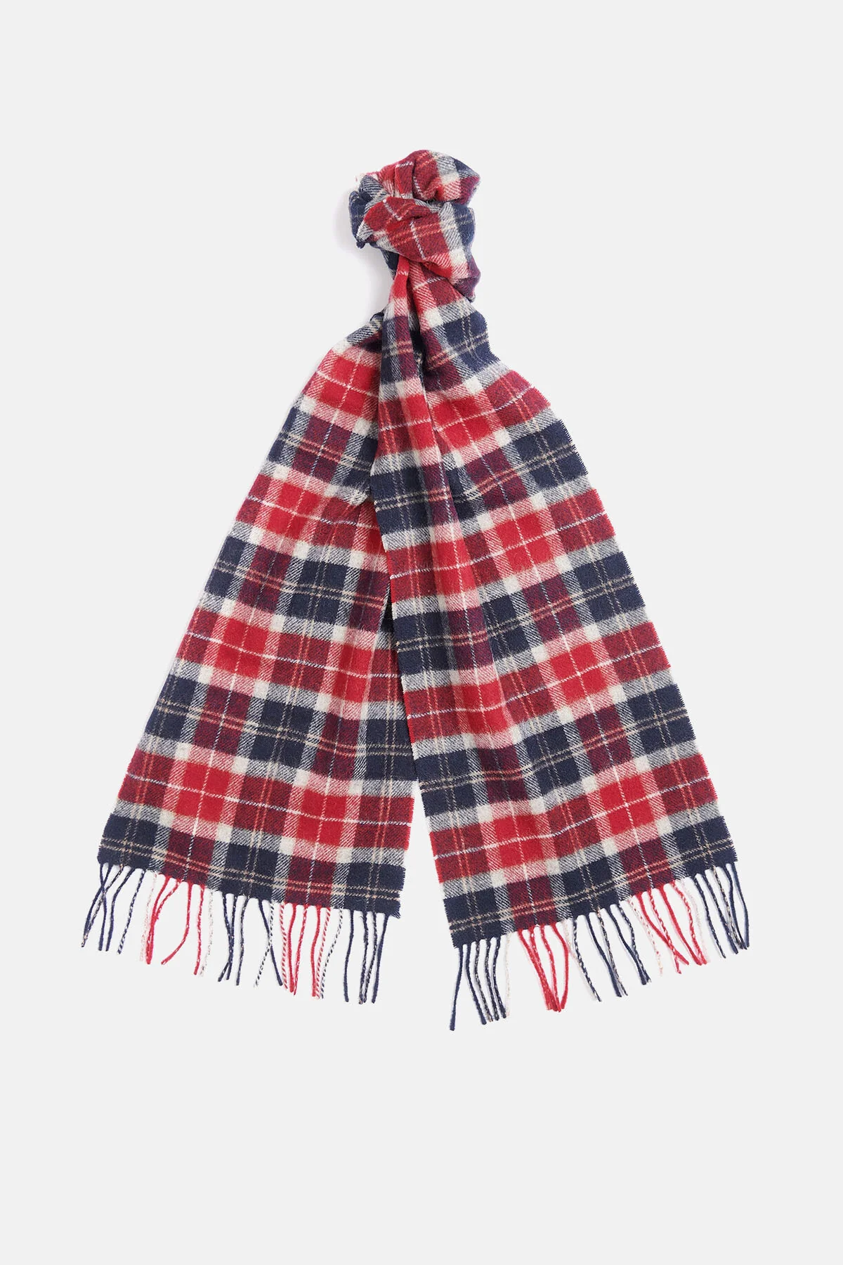 Tartan Lambswool Scarf - CRANBERRY TARTAN