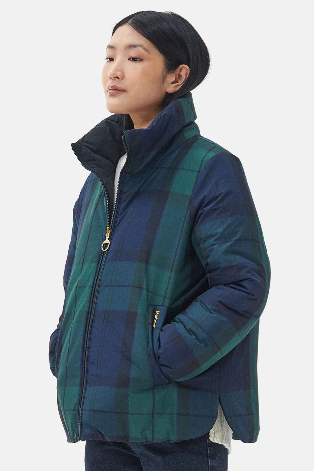 Reversible Hudswell Quilted Jacket - BLACK/BLACK/SAGE TAR